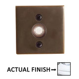 Emtek 2459 Brass Square Door Bell Cover