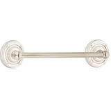 Emtek 18" Traditional Brass Towel Bar w/ Ribbon & Reed Rosette