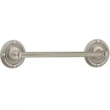 Emtek 18" Traditional Brass Towel Bar w/ Ribbon & Reed Rosette