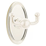 Emtek 2609 Brass Double Hook with Rosette
