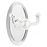 Emtek 2609 Brass Double Hook with Rosette