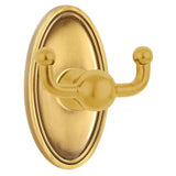 Emtek 2609 Brass Double Hook with Rosette