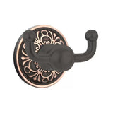 Emtek Traditional Brass Double Hook w/Lancaster Rosette
