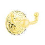 Emtek Traditional Brass Double Hook w/Lancaster Rosette