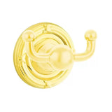 Emtek Traditional Brass Double Hook w/Ribbon & Reed Rosette