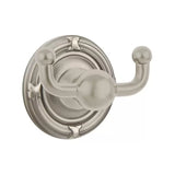 Emtek Traditional Brass Double Hook w/Ribbon & Reed Rosette