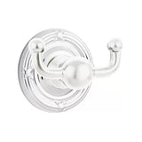 Emtek Traditional Brass Double Hook w/Ribbon & Reed Rosette