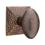 Emtek 5056 ARTS & CRAFTS - KNOBSETS With Hammered Rosette Dummy, Pair