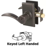 Emtek Sandcast Bronze Durango Keyed Lever with #3 Rosette - 5103
