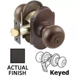 Emtek Sandcast Bronze Winchester Keyed Door Knob - E60