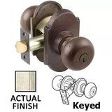Emtek Sandcast Bronze Winchester Keyed Door Knob - E60