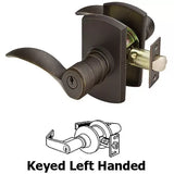 Emtek Sandcast Bronze Durango Keyed Lever with #4 Rosette - 5114