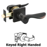 Emtek Luzern Keyed Entrance Lever Square Rosette - 5122LU