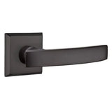 EMTEK Yuma Lever With #6 Rose in Medium Bronze