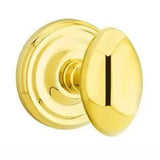 Emtek 8050 DESIGNER BRASS - Knobsets With Regular Rosette Dummy, Pair