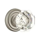 Emtek 8050 GLASS - Knobsets With Regular Rosette Dummy, Pair