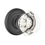 Emtek 8050 GLASS - Knobsets With Regular Rosette Dummy, Pair