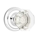 Emtek 8050 GLASS - Knobsets With Regular Rosette Dummy, Pair