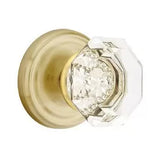 Emtek 8050 GLASS - Knobsets With Regular Rosette Dummy, Pair