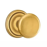 Emtek 8050 DESIGNER BRASS - Knobsets With Regular Rosette Dummy, Pair