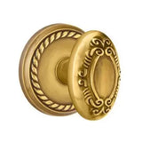 Emtek 8101 DESIGNER BRASS - Knobsets With Rope Rosette Passage Set