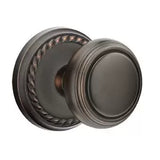 Emtek 8101 DESIGNER BRASS - Knobsets With Rope Rosette Passage Set