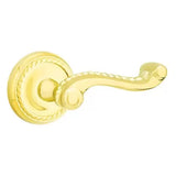 Emtek 8051 DESIGNER BRASS - LEVERSETS With Rope Rosette Dummy, Pair