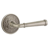 Emtek 8056 DESIGNER BRASS - LEVERSETS With Lancaster Rosette Dummy, Pair