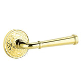 Emtek 8056 DESIGNER BRASS - LEVERSETS With Lancaster Rosette Dummy, Pair