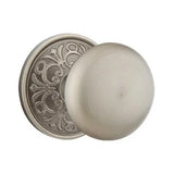 Emtek 8056 DESIGNER BRASS - Knobsets With Lancaster Rosette Dummy, Pair