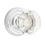 Emtek 8057 GLASS - Knobsets With Ribbon & Reed Rosette Dummy, Pair