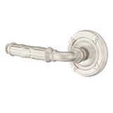 Emtek 8207 DESIGNER BRASS - LEVERSETS With Ribbon & Reed Rosette Privacy Set