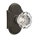 Emtek 8058 GLASS - Knobsets With #8 Rosette Dummy, Pair