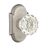 Emtek 8058 GLASS - Knobsets With #8 Rosette Dummy, Pair