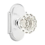 Emtek 8058 GLASS - Knobsets With #8 Rosette Dummy, Pair