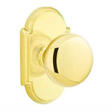 Emtek 8108 DESIGNER BRASS - Knobsets With #8 Rosette Passage Set