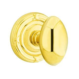 Emtek 8107 DESIGNER BRASS - Knobsets With Ribbon & Reed Rosette Passage Set