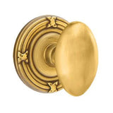 Emtek 8107 DESIGNER BRASS - Knobsets With Ribbon & Reed Rosette Passage Set
