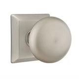 Emtek 8531 DESIGNER BRASS - Knobsets With Quincy Rosette Dummy, Pair
