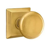 Emtek 8531 DESIGNER BRASS - Knobsets With Quincy Rosette Dummy, Pair