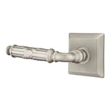 Emtek Ribbon & Reed Lever with Quincy Rosette - E647
