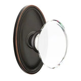 Emtek 8220 GLASS - Knobsets With Oval Rosette Privacy Set