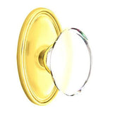 Emtek 8220 GLASS - Knobsets With Oval Rosette Privacy Set