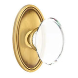 Emtek 8220 GLASS - Knobsets With Oval Rosette Privacy Set
