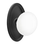 Emtek 8220 GLASS - Knobsets With Oval Rosette Privacy Set