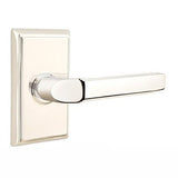 Emtek Privacy Right Handed Milano Door Lever With Rectangular Rose