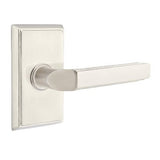 Emtek Privacy Right Handed Milano Door Lever With Rectangular Rose