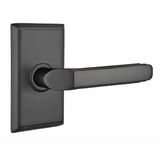 Emtek Privacy Right Handed Milano Door Lever With Rectangular Rose