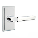 Emtek Privacy Right Handed Milano Door Lever With Rectangular Rose