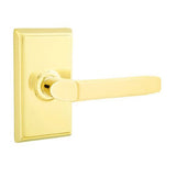 Emtek Privacy Right Handed Milano Door Lever With Rectangular Rose